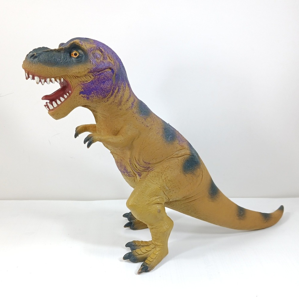Animal Planet Tyrannosaurus Rex T-Rex Dinosaur Figure Tan Purple 2019 Blip LLC - Picture 5 of 8